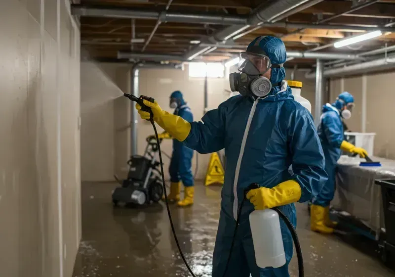 Basement Sanitization and Antimicrobial Treatment process in Ocean Grove, NJ