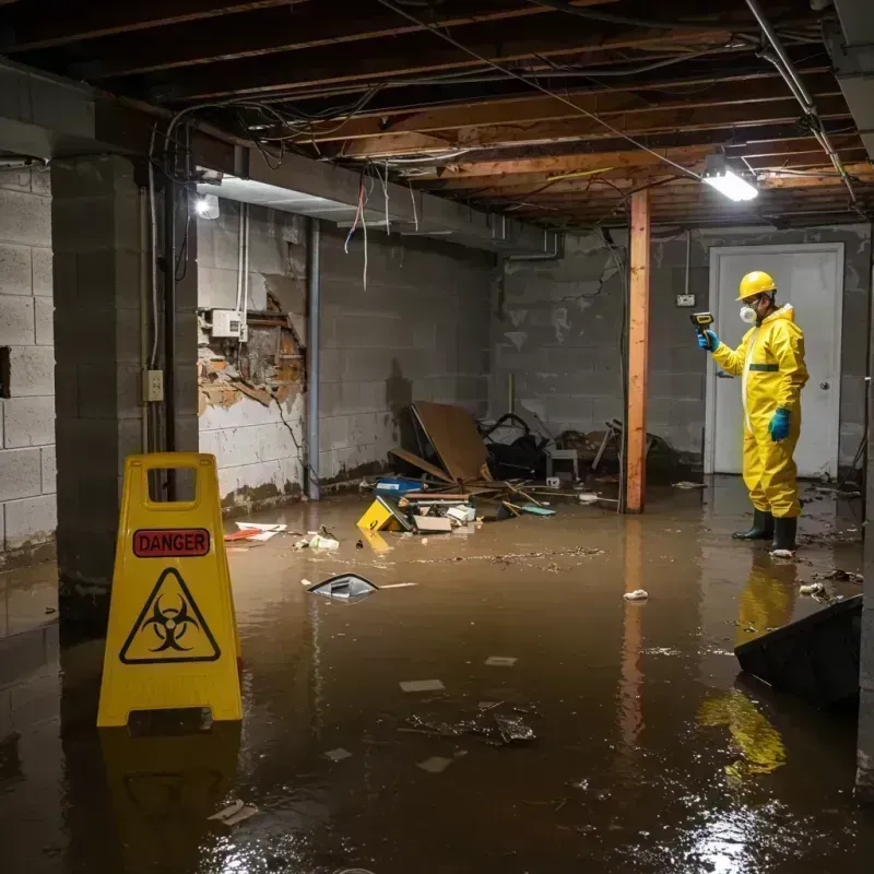 Flooded Basement Electrical Hazard in Ocean Grove, NJ Property